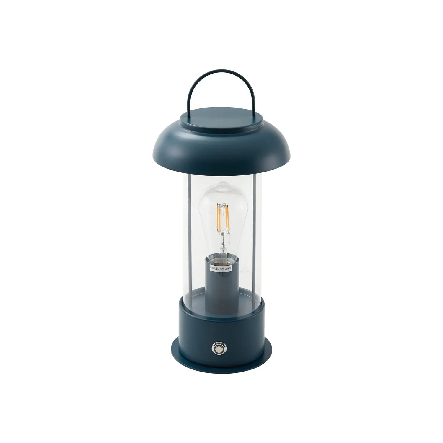 B-Ware Lindby Tischleuchte Akkulampe Yvette Led Blau Touchdimmer Ip44 Akku Außen 36,4cm