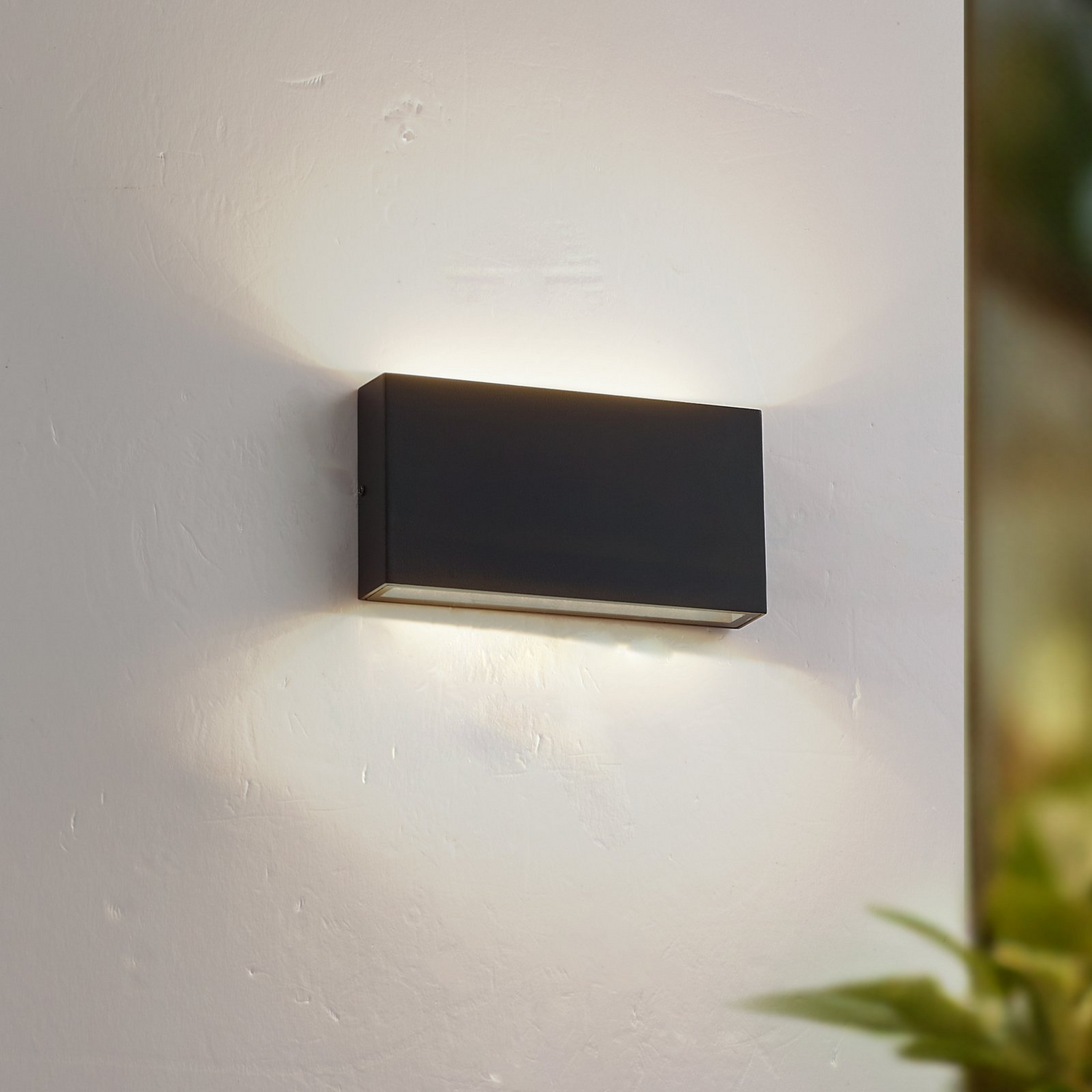 B-Ware Lindby Led Außenwandlampe Leuchte Jarte Schwarz Metall Ip54 3 Stück