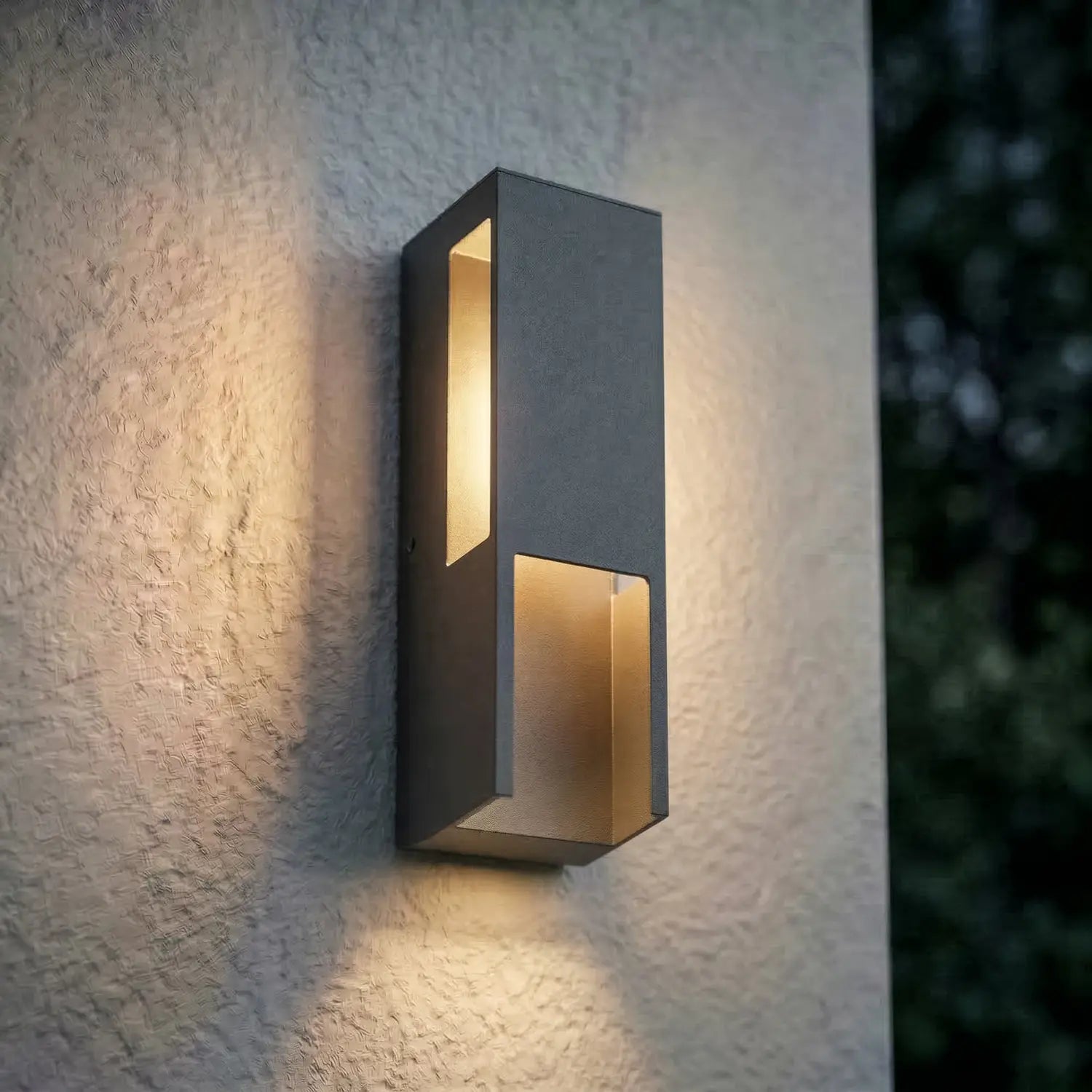 B-Ware Lindby Außenleuchte Wandleuchte Led Enyra Schwarz Ip65 Aluminium Kunststoff