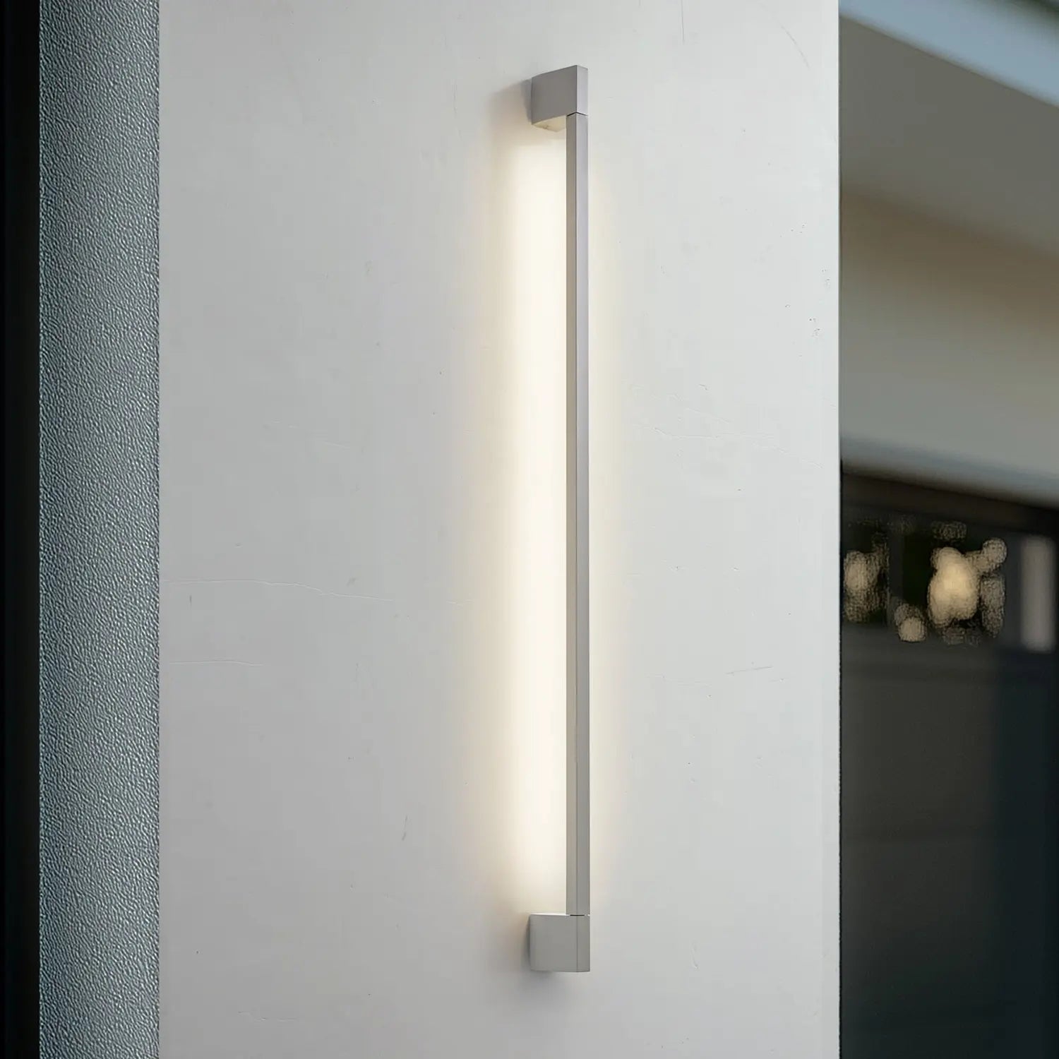 B-Ware Lindby Außenwandleuchte Led Wandlampe Neano Grau Ip54 Aluminium Outdoor