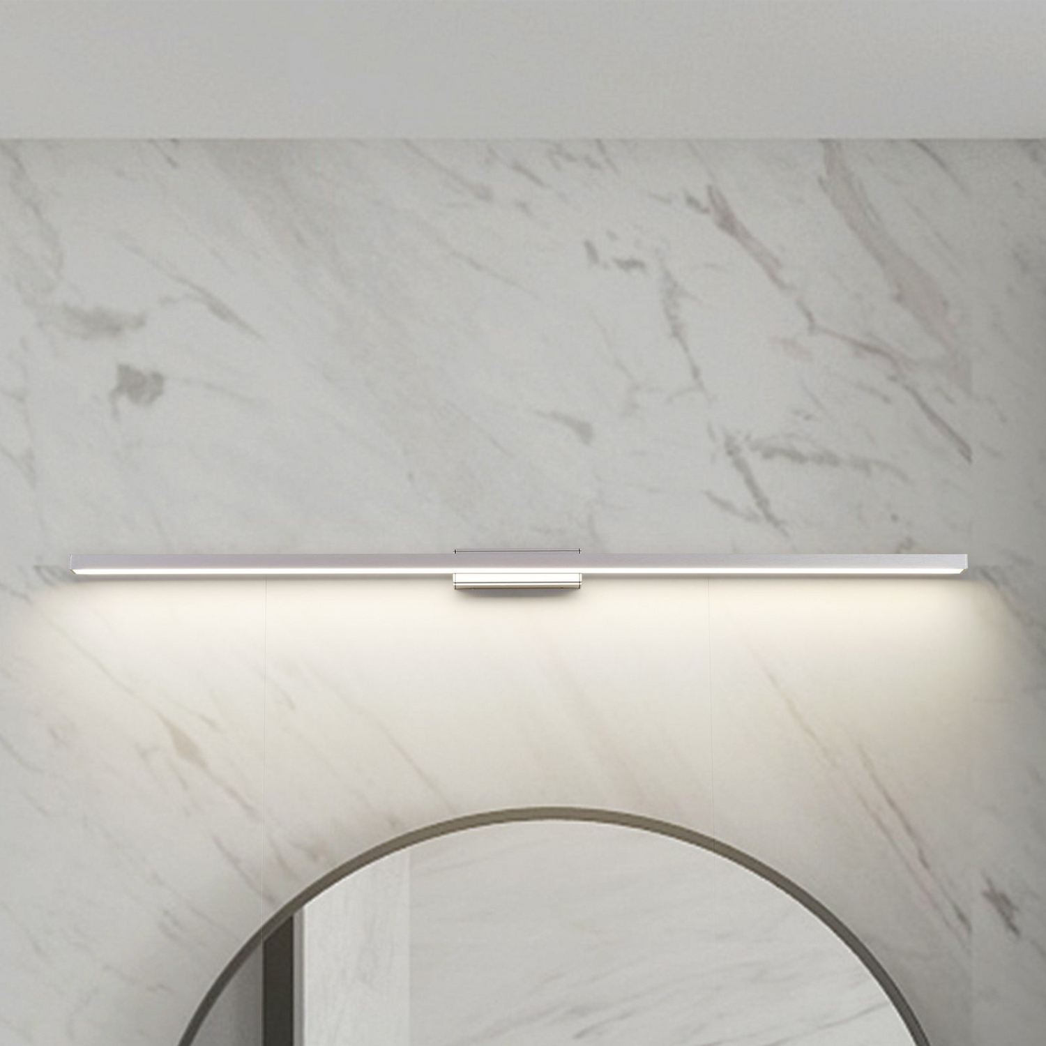 B-Ware Lindby Led Badleuchte Spiegellicht Alenia Aluminium 120cm Ip44 Siehe Text/Foto