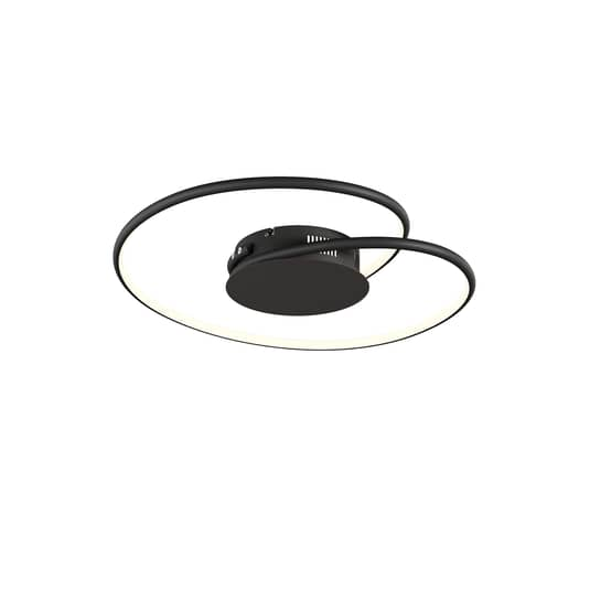 B-Ware Lindby Joline Led Deckenlampe Deckenlampe Deckenlicht Flurlampe Schwarz 45 Cm