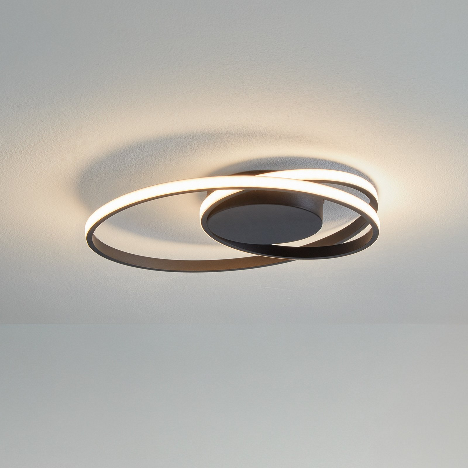 B-Ware Led Deckenleuchte Lampe Youna Schwarz Lindby Alu Dimmbar Lichtspender Deckene955