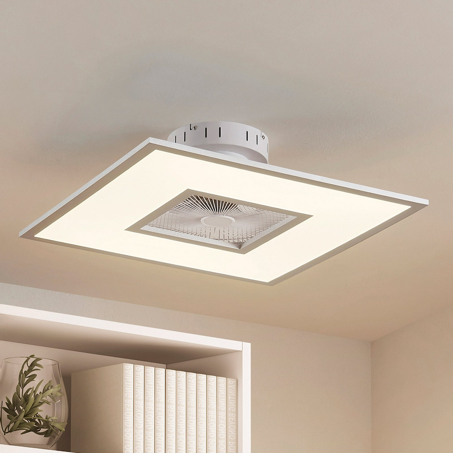 B-Ware Starluna Romea Led Deckenventilator Ventilator Lampe Cct Eckig Siehe Text