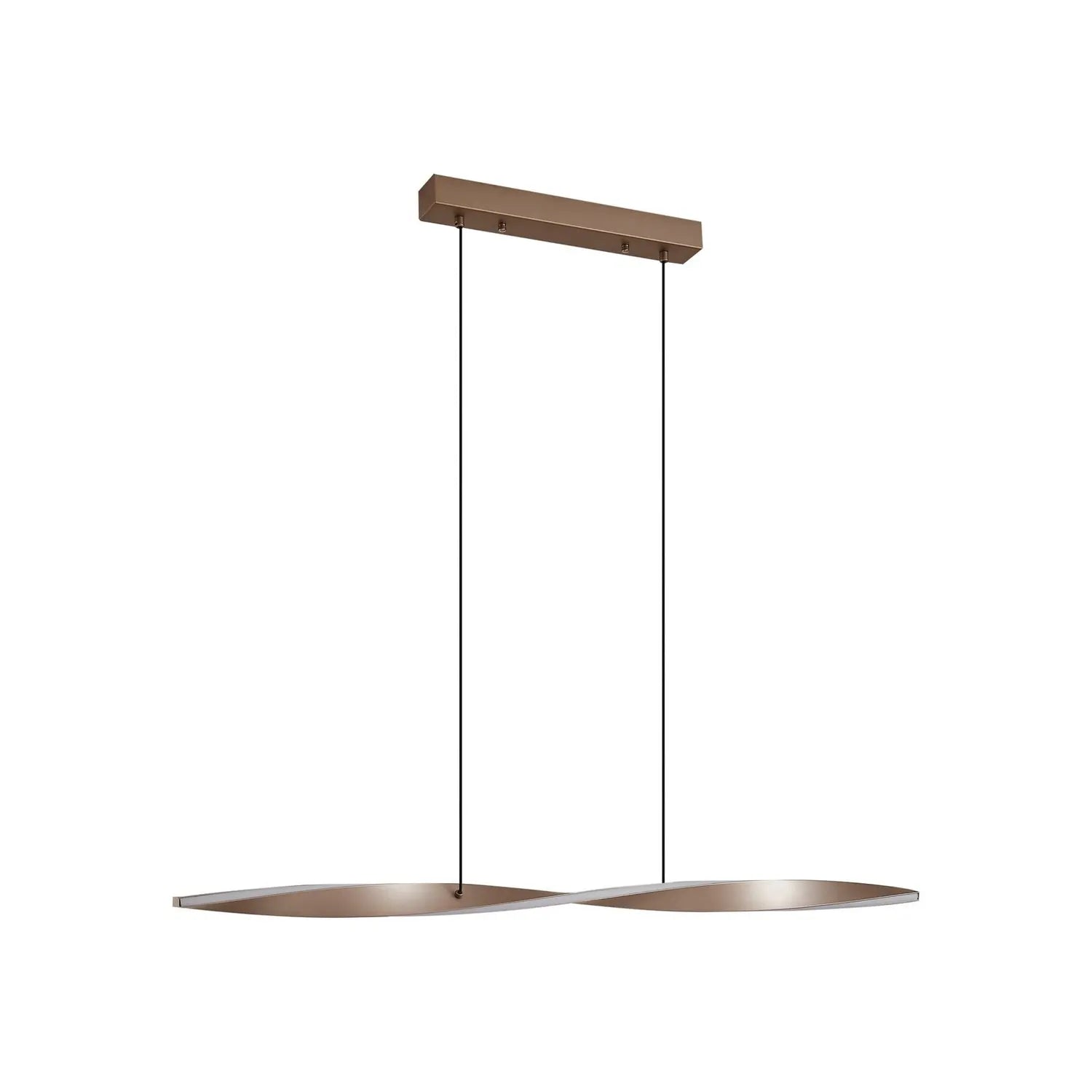 B-Ware Lindby Led Hängeleuchte Pendelleuchte Jaren Deckenlampe 100cm Schwarz Braun Cct