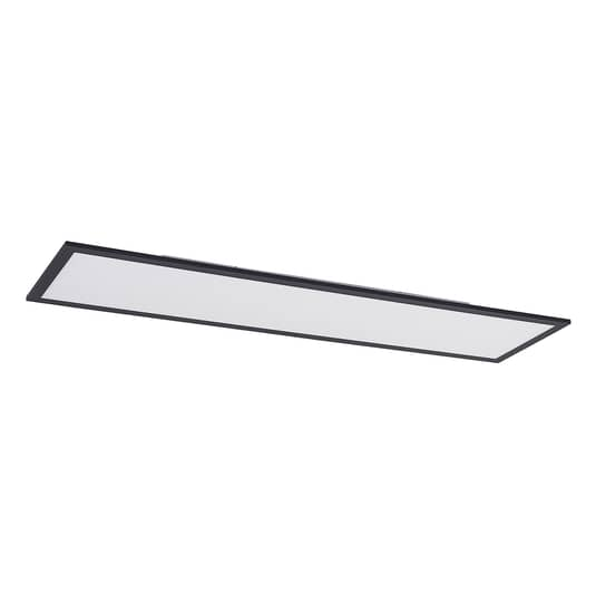 B-Ware Lindby Panel Deckenleuchte Led Leuchte Schwarz Aluminium Kunststoff Fernbedienun