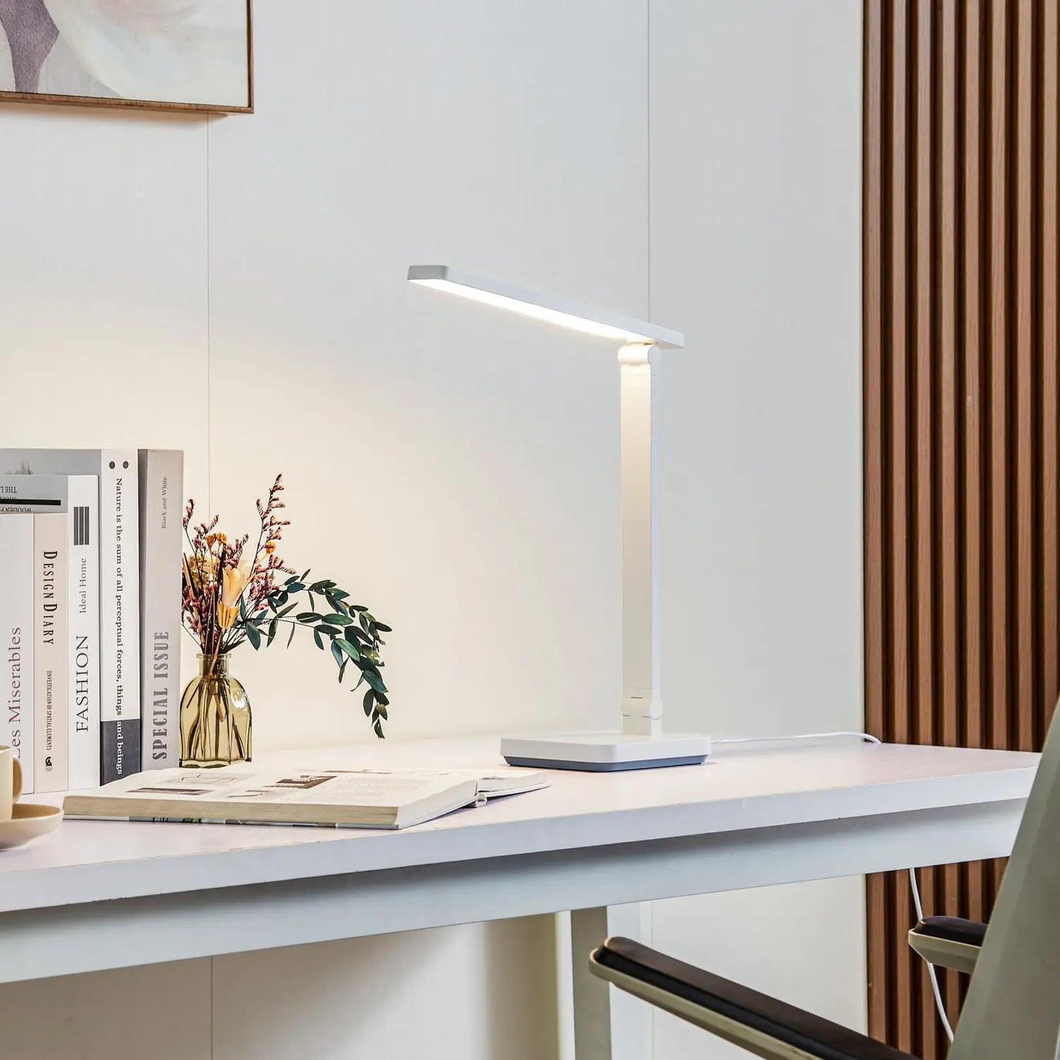 B-Ware Lindby Schreibtischleuchte Tischlampe Led Rylas Weiß Usb Dimmfunktion Cct