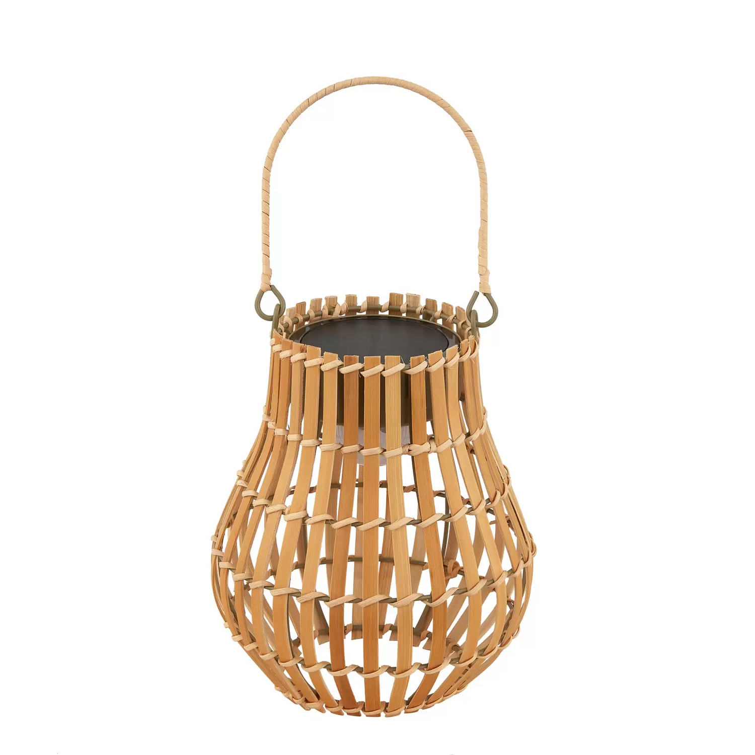 B-Ware Lindby Led Solar Terrassenleuchte Amaria Bambus ø 18 Cm Terrassenleuchten Lampe