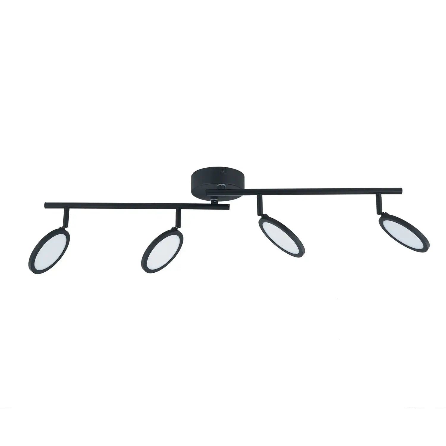 B-Ware Lindby Deckenleuchte Deckenlampe Led Spot Manel Schwarz Eisen 4 Flammig Dimmbar