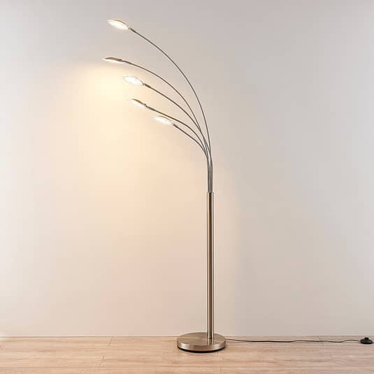 B-Ware Lindby 5 Flammige Led Stehleuchte Anea Wohnzimmerleuchte Standleuchte Stehla749
