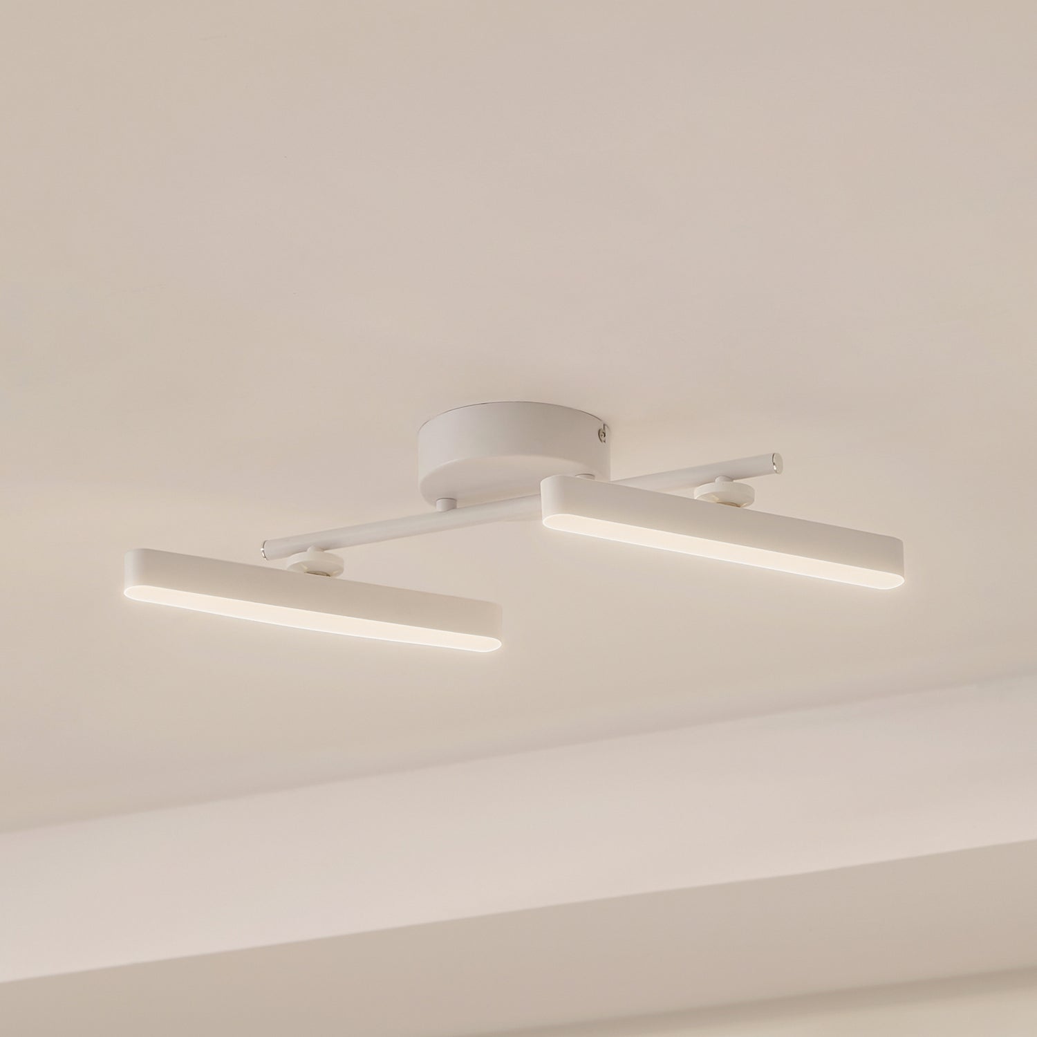 B-Ware Lindby Strahler Lichtleiste Led Spot Weiß Dimmbar Eldrin 2 Flammig 3000 K De893
