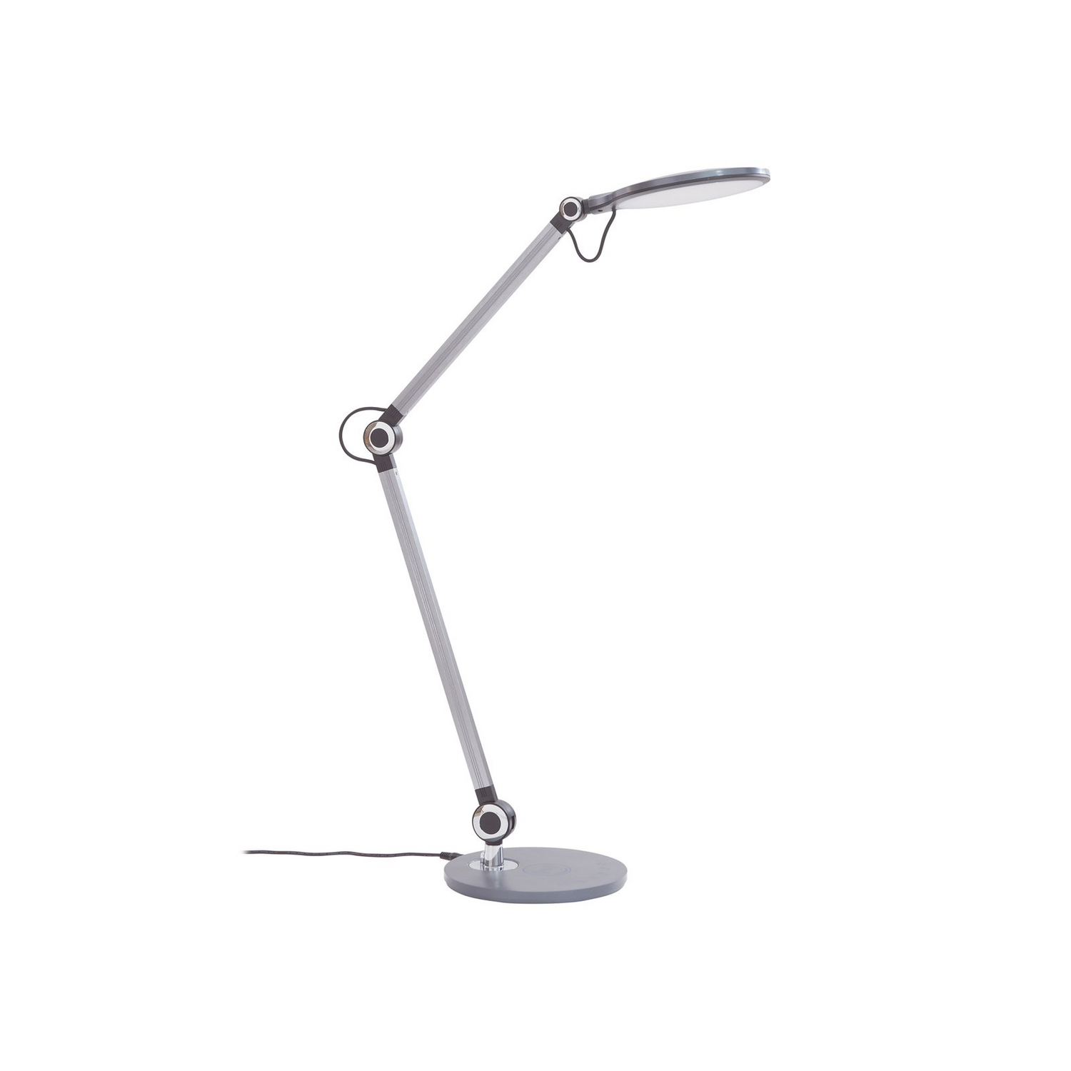 B-Ware Lindby Tischleuchte Lampe Led Nyxaris Grau Metall Ladestation Touchdimmer