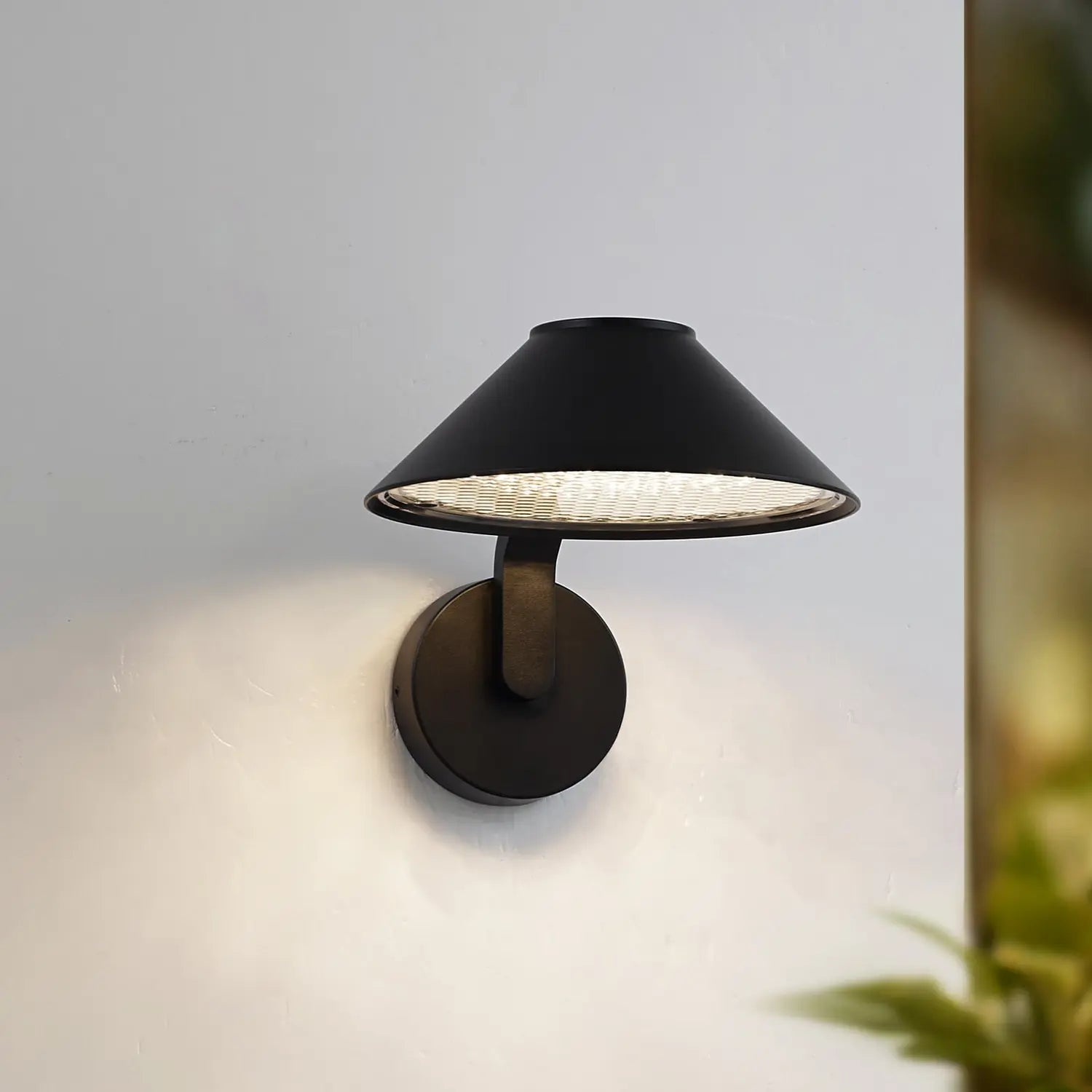 B-Ware Lindby Led Wandlampe Leuchte Lampe Capelo Schwarz Metall ø20cm