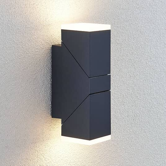 B-Ware Lindby Led Außenwandleuchte Sally, 2 Flammig Leuchte Lampe Wandleuchte Wandlampe