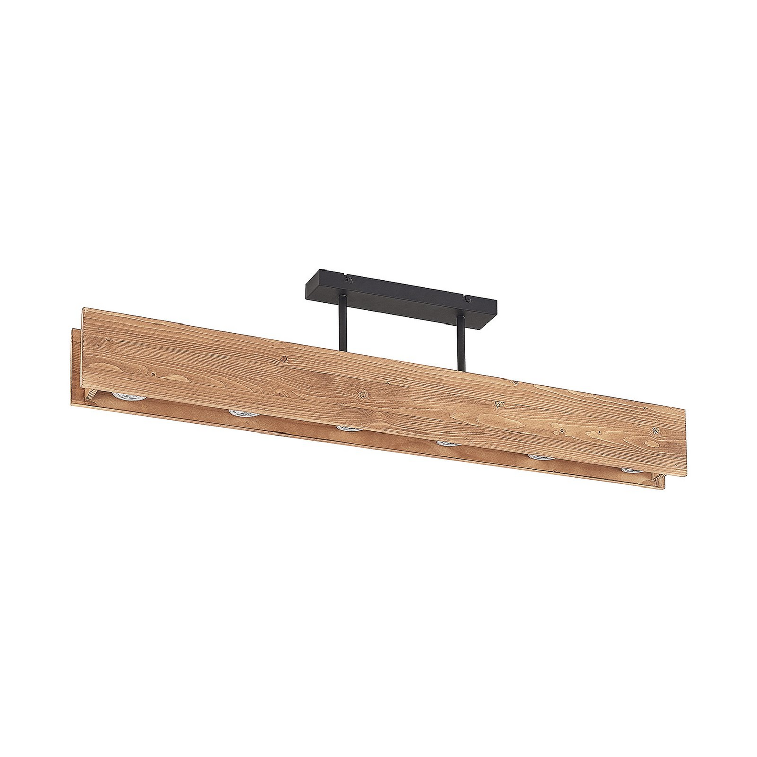 B-Ware Lindby Malwin Holz Deckenlampe Deckenlampe Lampe Leuchte Lang 6 Flammig Gu10