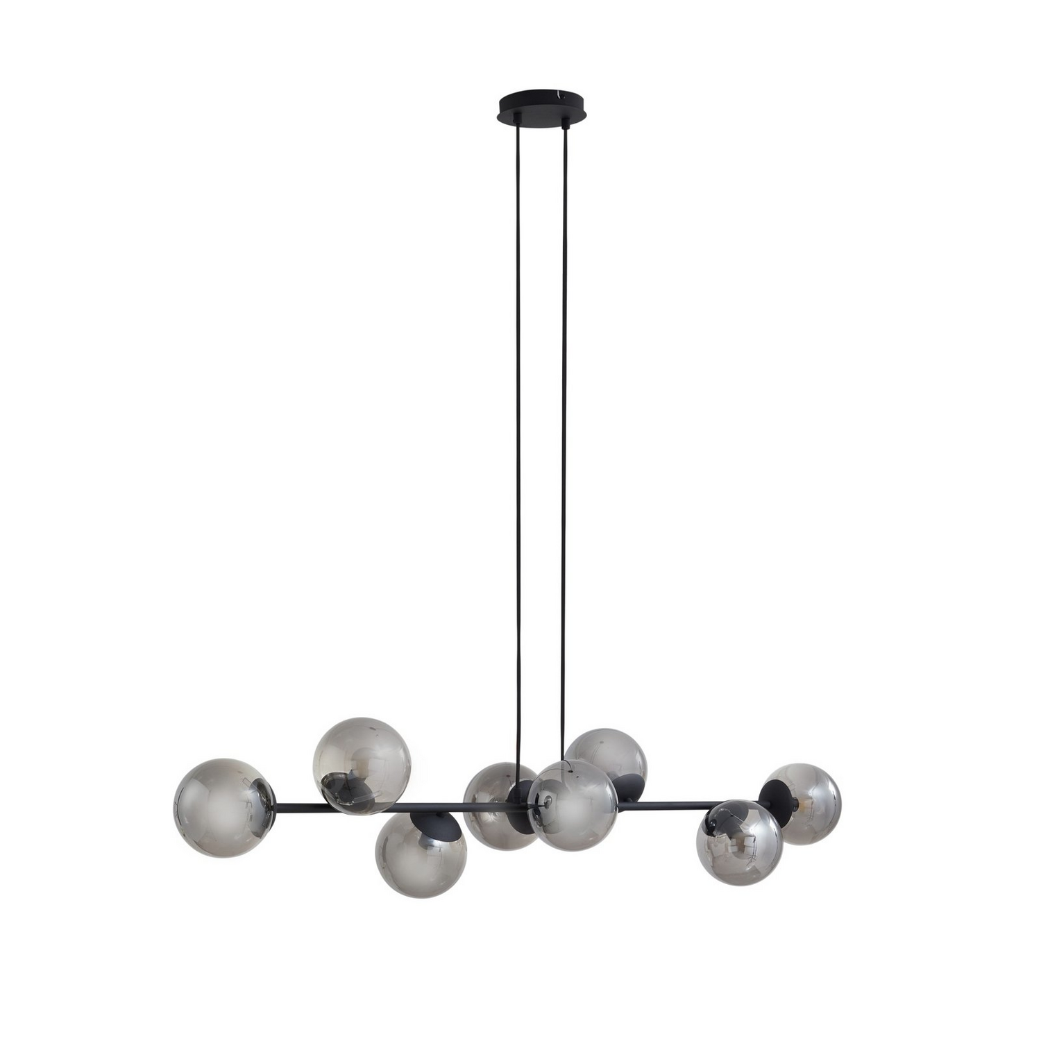 B-Ware Lindby Pendelleuchte Hängeleuchte Isamer Leuchte Rauchgrau Kugel 130 Cm E14 Led