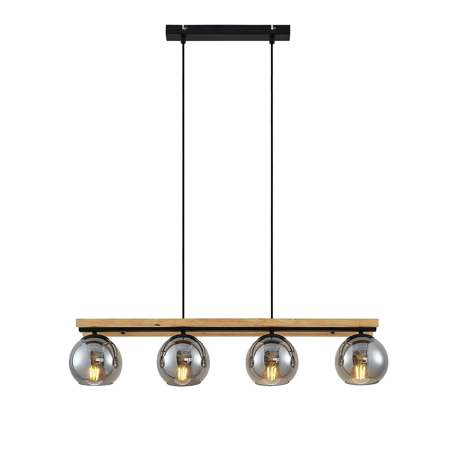 B-Ware Lindby Philika Glas Pendelleuchte Hängeleuchte Deckenlampe Lampe Vierflammig