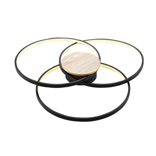 B-Ware Lindby Riley Led Deckenlampe Dimmbar Schwarz Deckenlampe Deko Deckenlicht Led