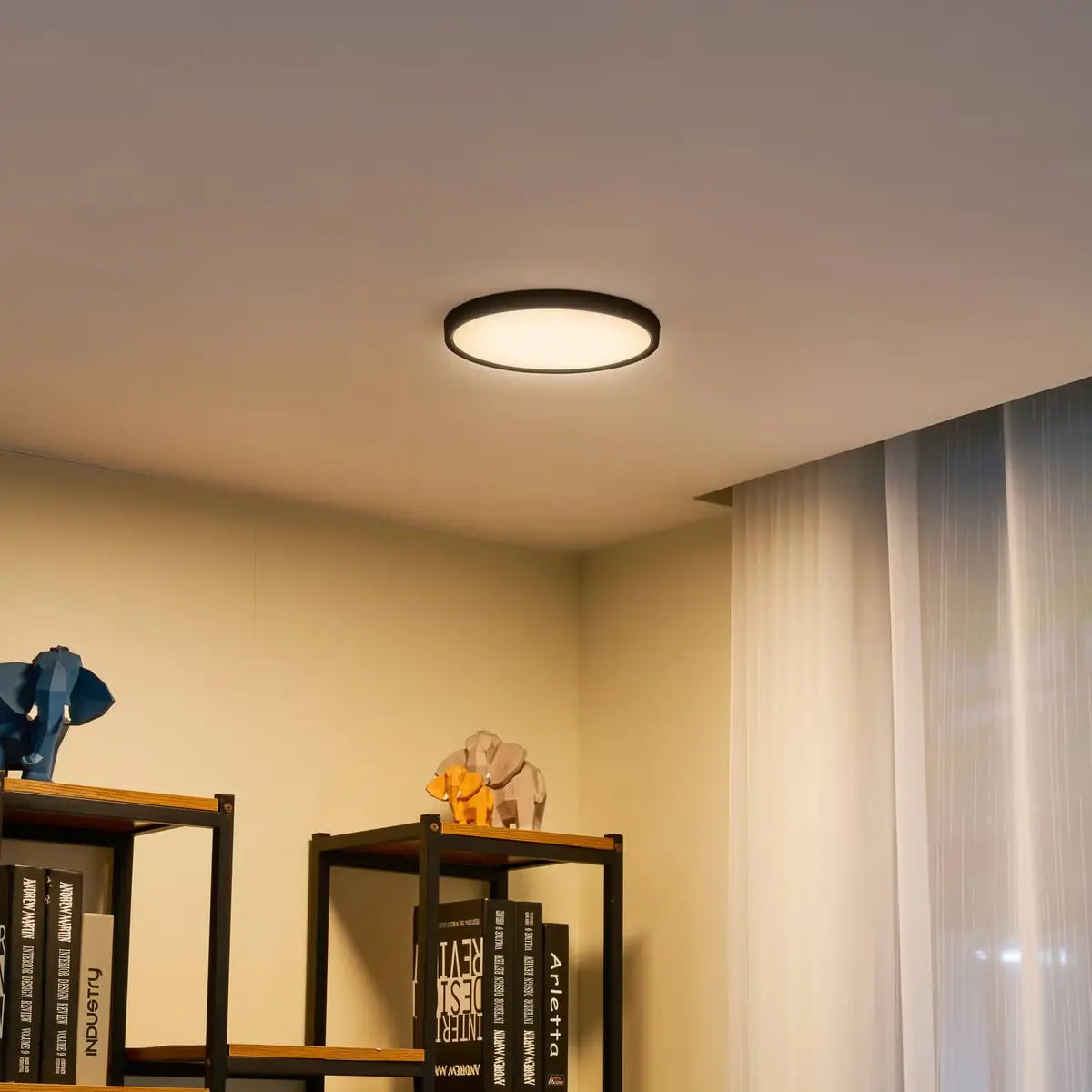 B-Ware Lindby Deckenleuchte Lampe Led Smart Home Wohnzimmerleuchte Dimmbar Schwarz
