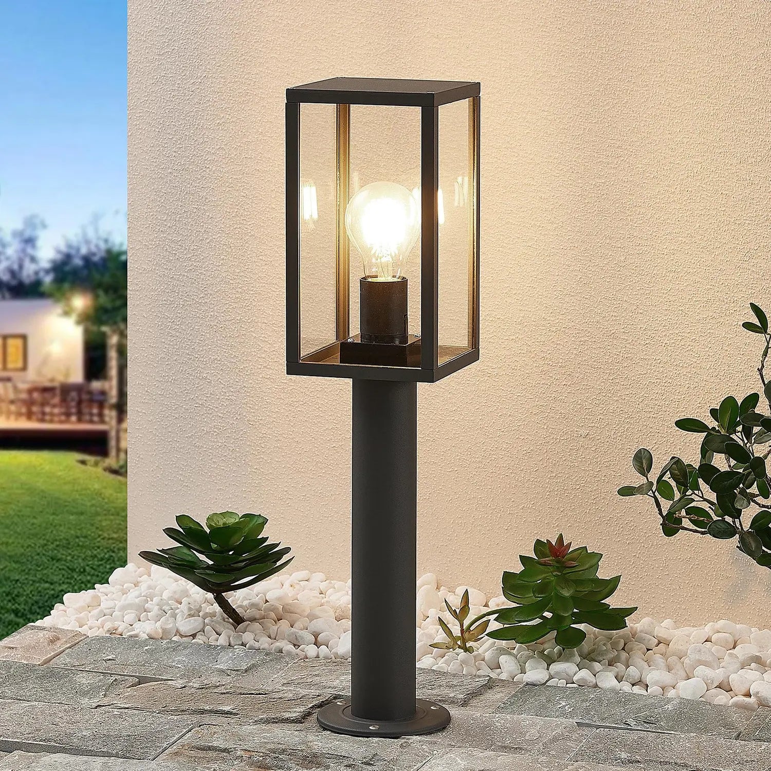 B-Ware Lindby Filimon Sockelleuchte Sockellampe Gartenlampe Wegeleuchte Außenleuchte