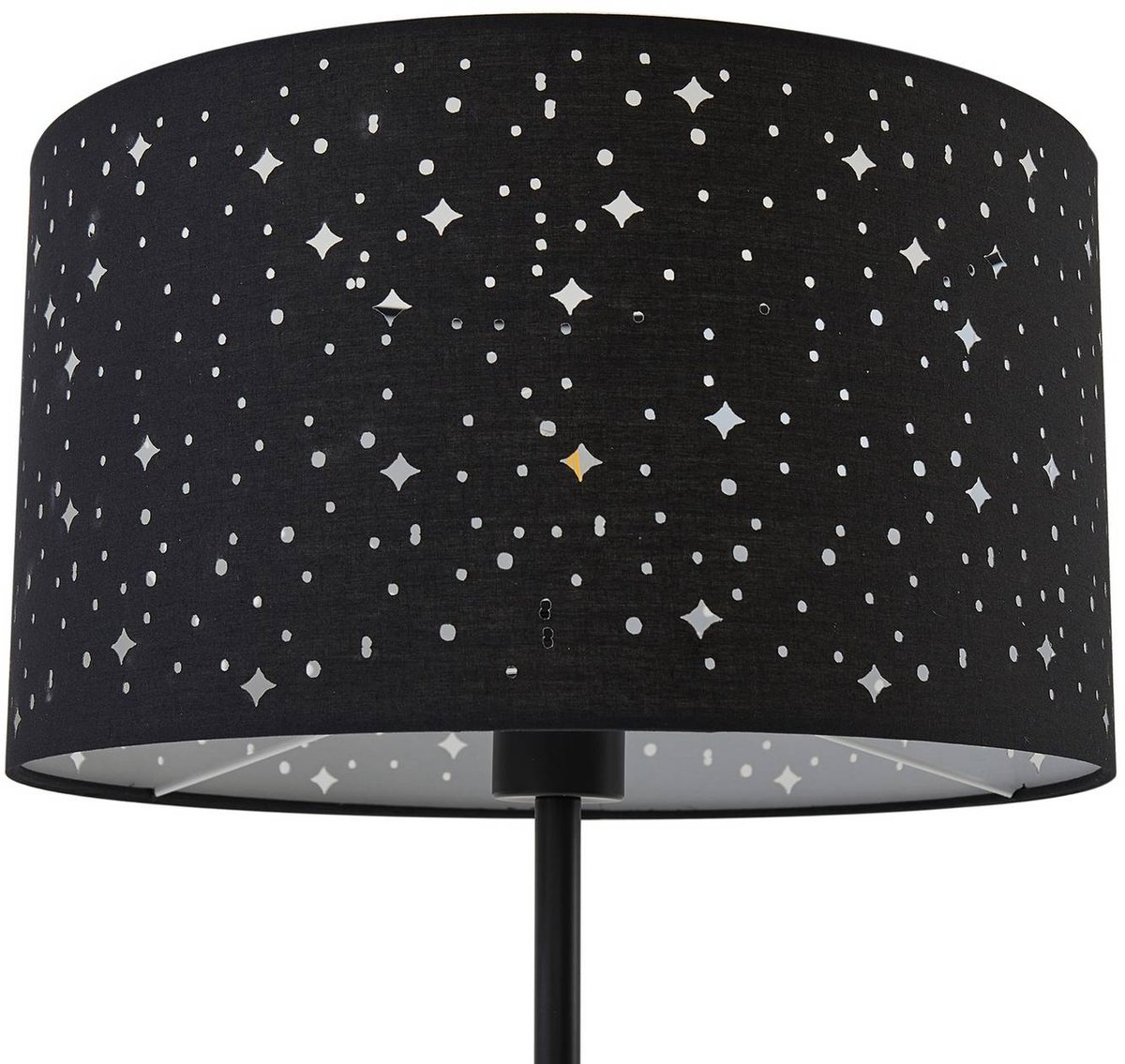 B-Ware Lindby Stehleuchte Melanie Schwarz Stoff, ø 36 Cm Stehlampe Lampe Leuchte Spot