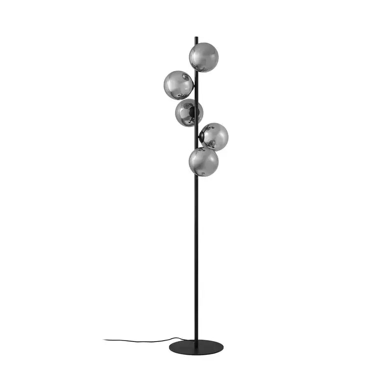 B-Ware Lindby Stehleuchte Lampe Orbelia Standleuchte Glas Schwarz 5 Flammig Led