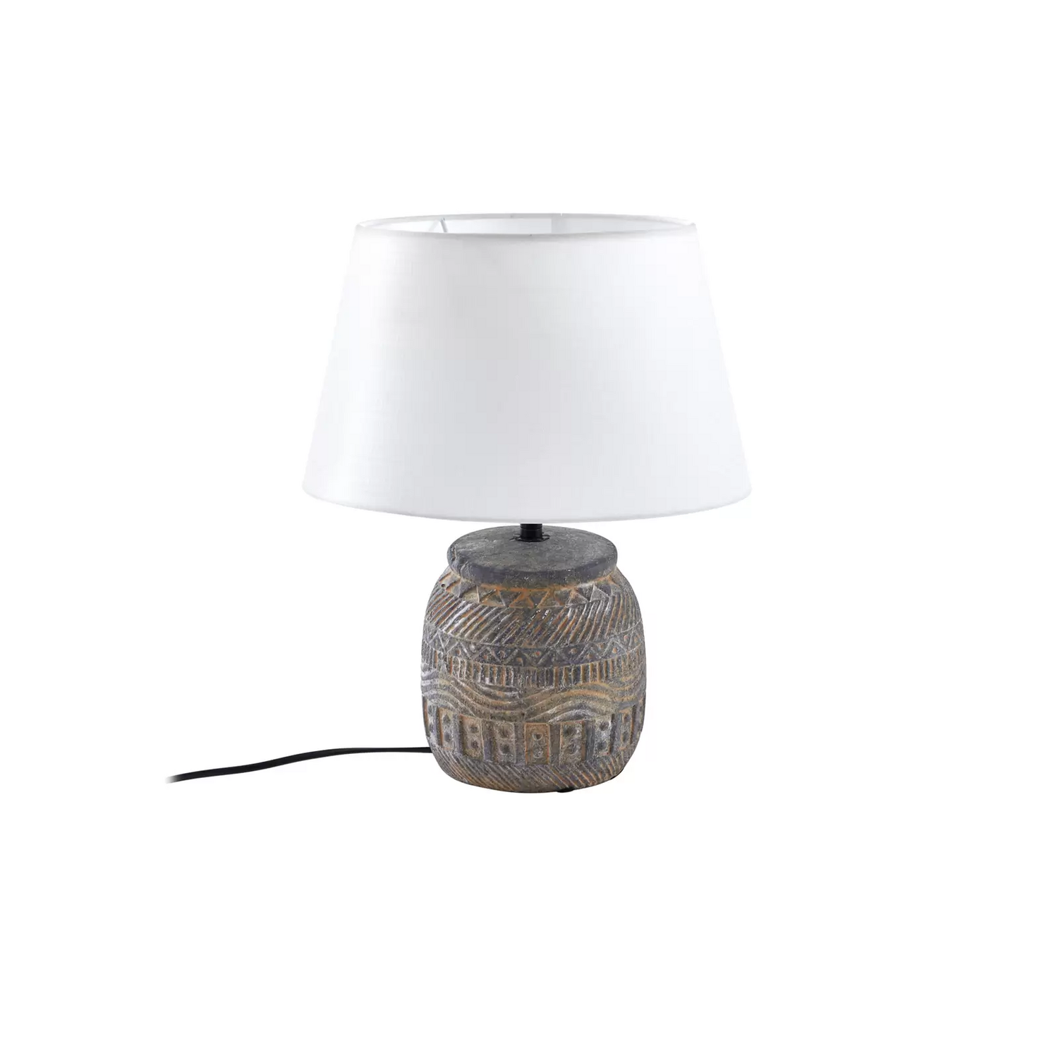 B-Ware Lindby Tischleuchte Aelith ø 30 Cm Grau Keramik E27 Tischlampe Lampe Leuchte