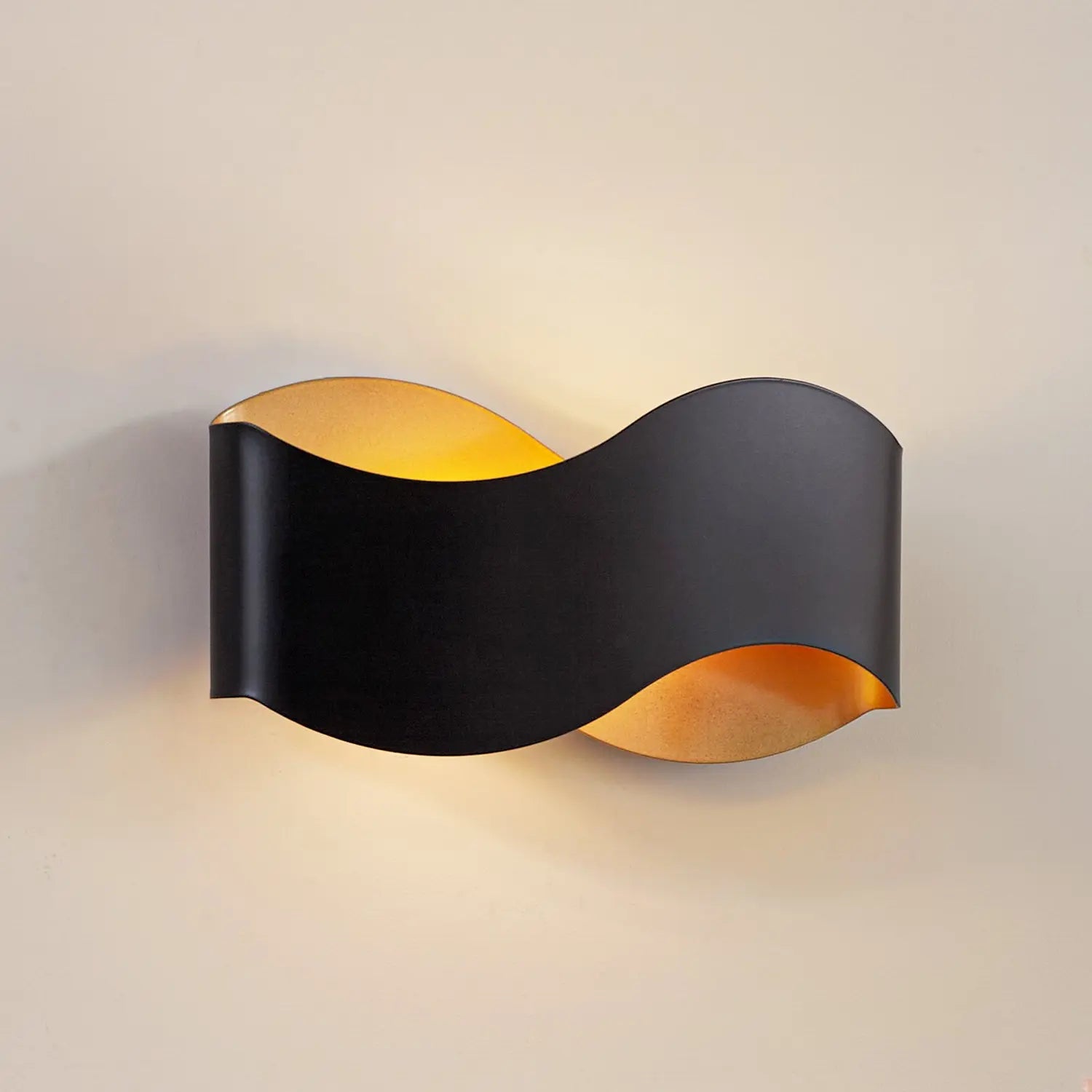 B-Ware Lindby Wandleuchte Wandlampe Dailin Schwarz Gold 30 Cm Metall Dimmbar G9 Led459