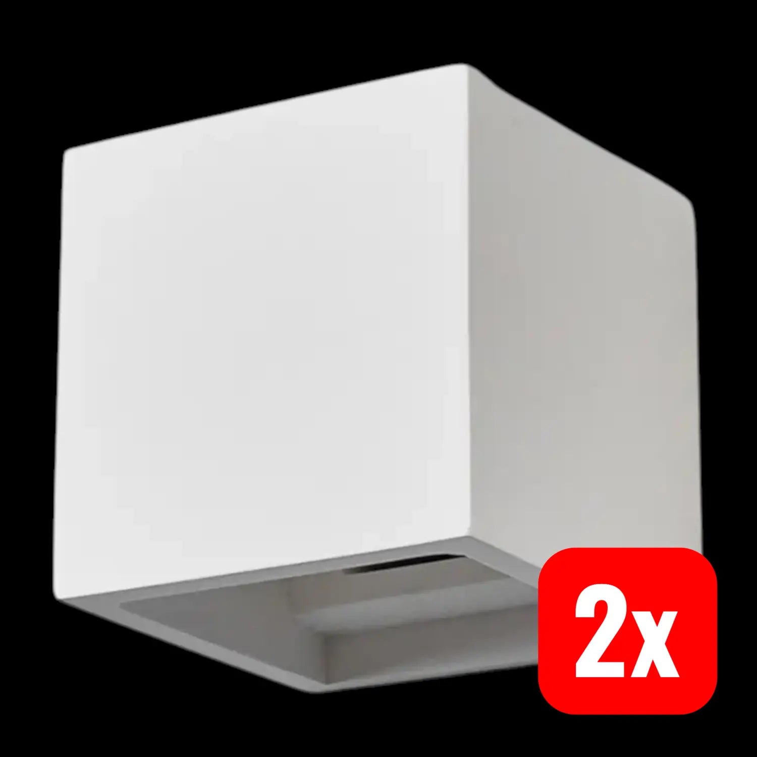 B-Ware Lindby Dezente Halogen Wandleuchte Freja Wandleuchte Deko G9 Gips Weiß 2 Stück