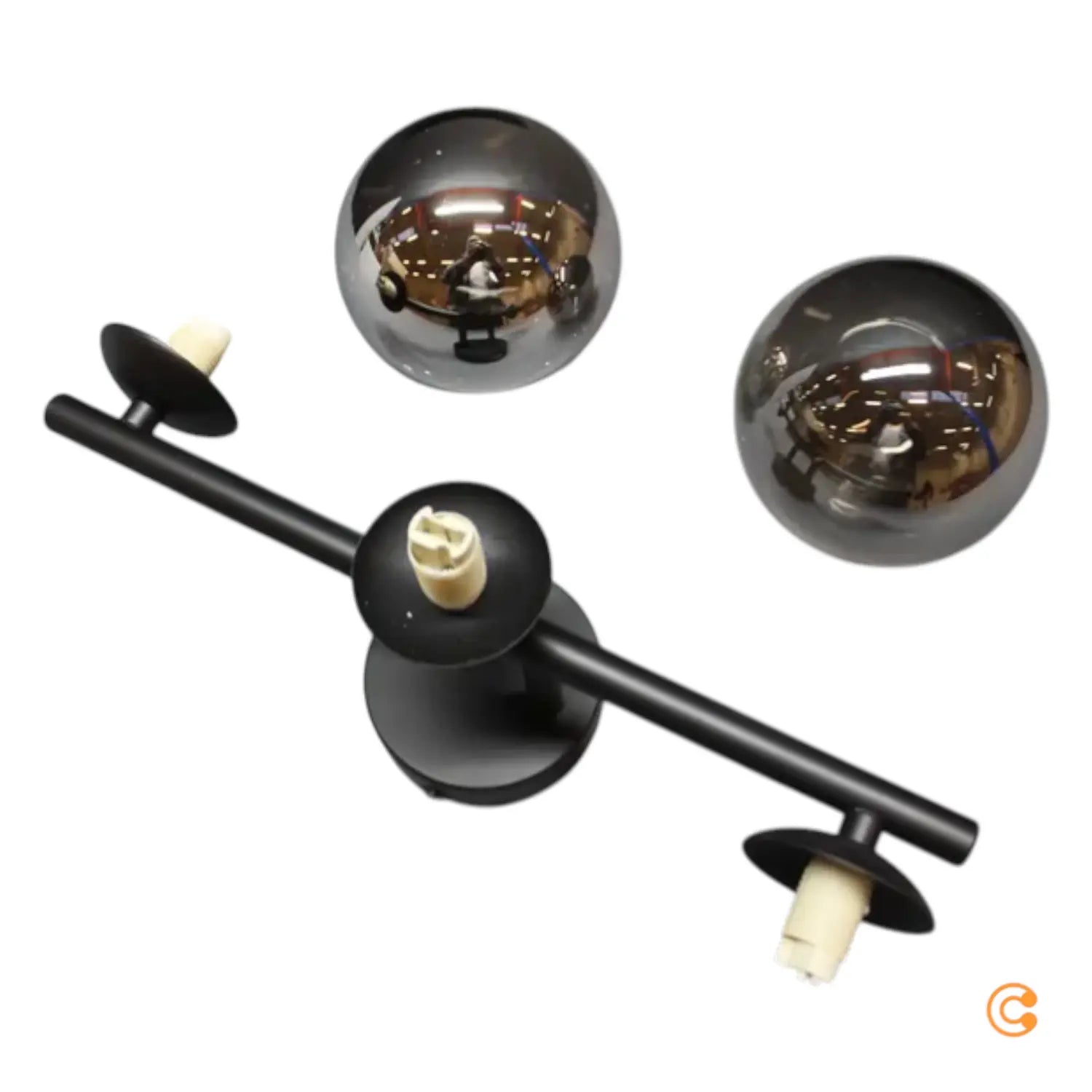 B-Ware Lindby Wandleuchte Lampe Orbelia Schwarz 3 Flammig Glas G9 Siehe Text/Foto156