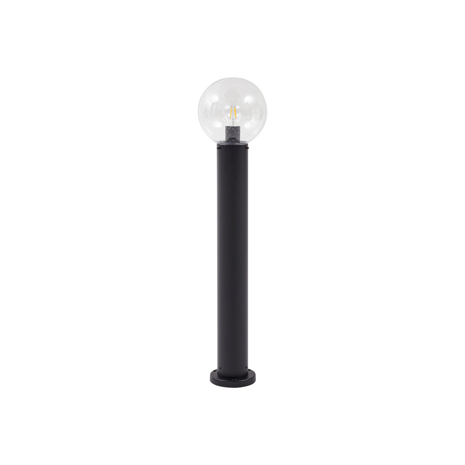 B-Ware Lindby Wegeleuchte Wegelampe Außenleuchte Dangan Klar Glas Metall Höhe 90 Cm