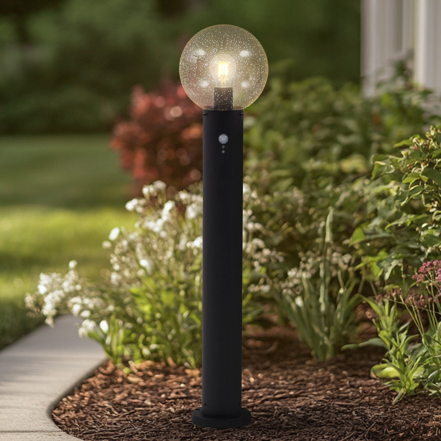B-Ware Lindby Wegeleuchte Lampe Wegleuchte Sensor Glas Klar Dangan 90 Cm221