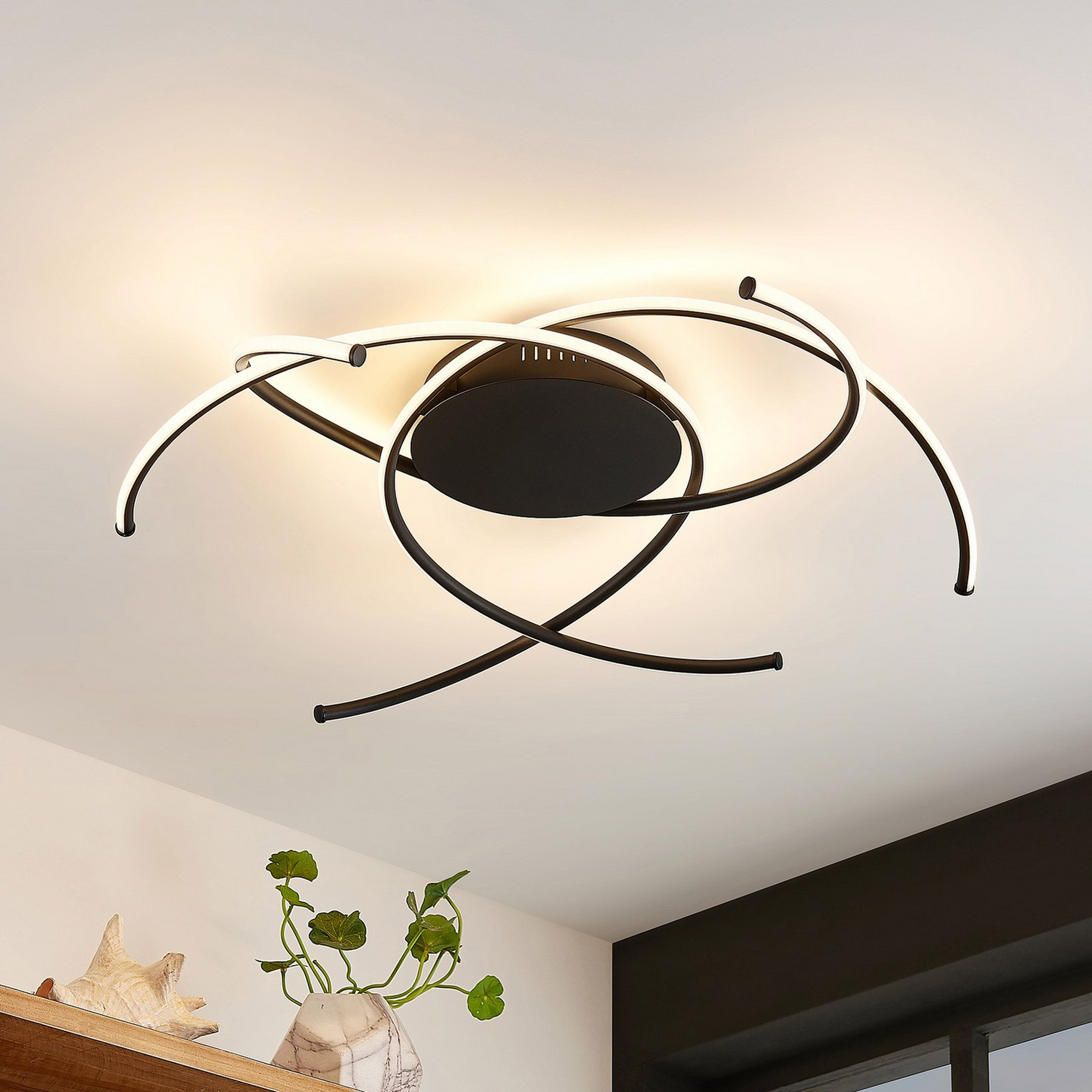 B-Ware Lindby Yareli Led Deckenlampe Deckenlampe Lampe Leuchte Licht Design Sandschw11