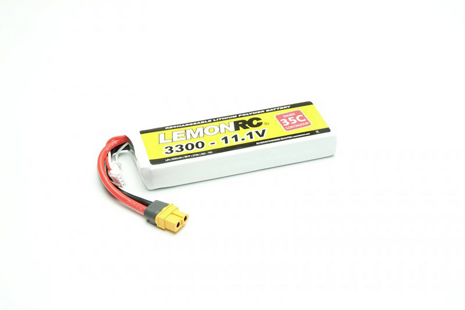 B-Ware Lemon Rc Modellbau Akkupack Li Po 11.1 V 3300m Ah Zellen Zahl: 3 35 C Softcase Xt60