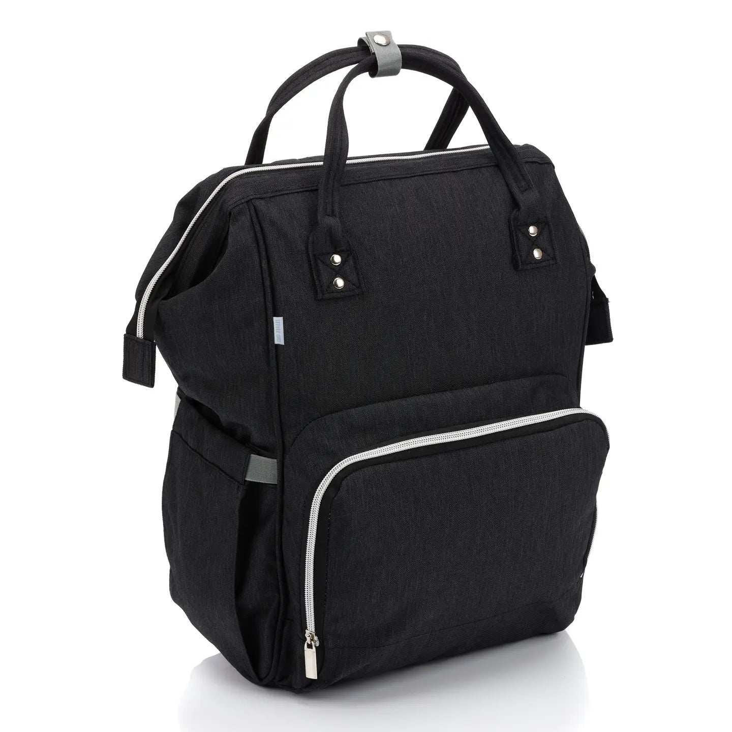 B-Ware Little One Wickelrucksack Tasche Babytasche Schwarz Melange Faltbare Unterlage