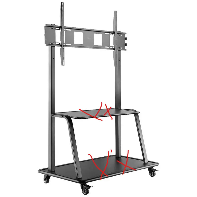 C-Ware Logi Link Bp0085 Tv Rollwagen Fernseher Verstellbar 152,4cm 261,6cm Siehe Text