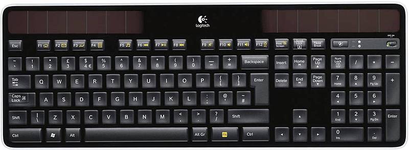 B-Ware Logitech Funk Tastatur K750 Wireless Solar Keyboard Computertastatur Schwarz 501