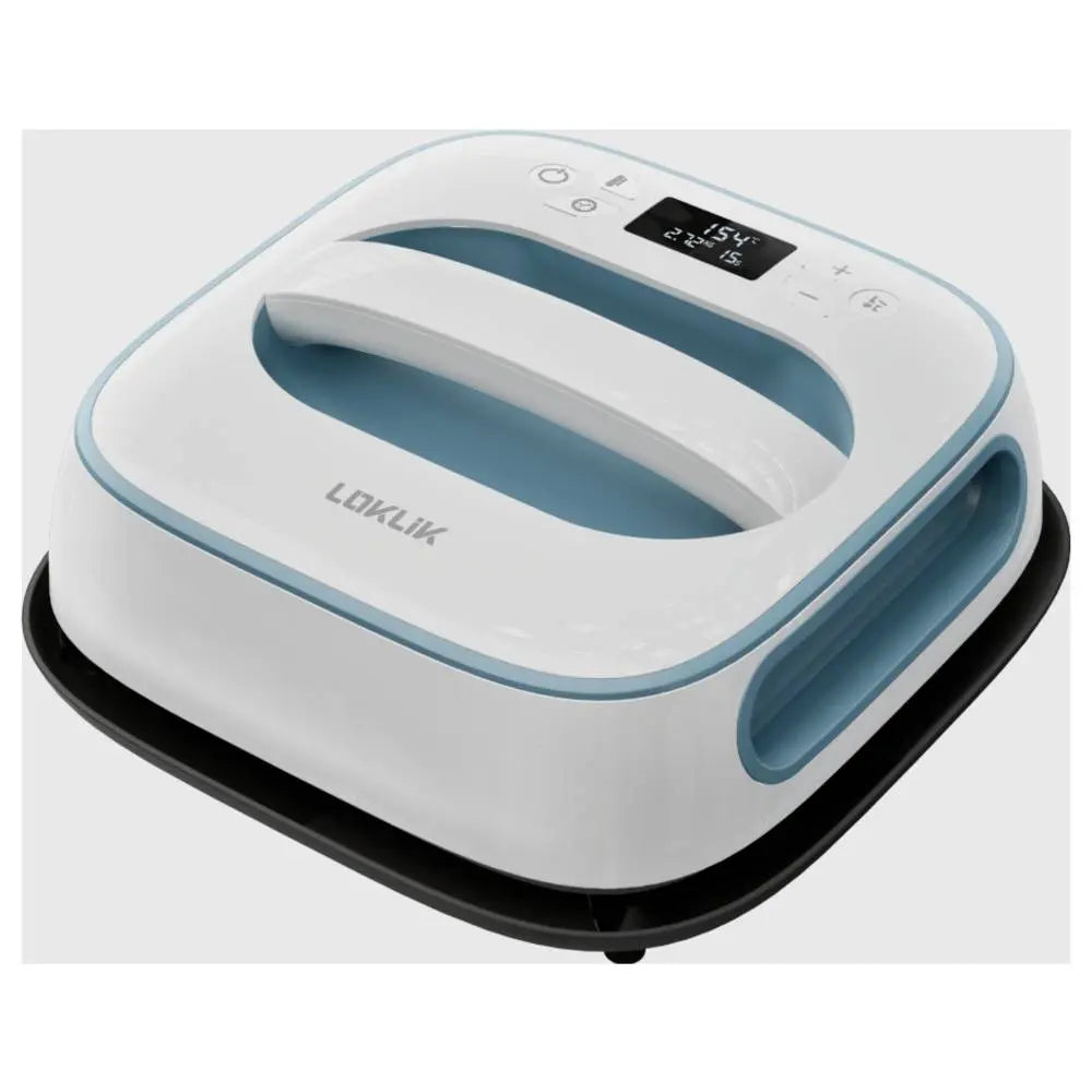 B-Ware Loklik Heizpresse Transferpresse Easy Heat Press Demin Blau Folienpresse 1200 W