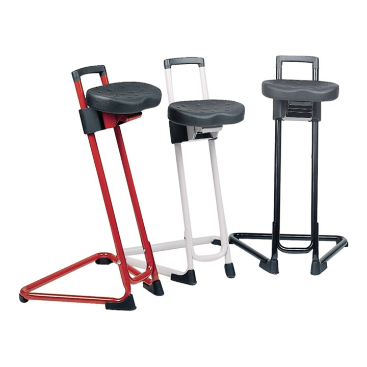 B-Ware Lotz Stehhilfe Hocker Sitz Schwarz Integralschaum Sitzhöhe 600 850mm