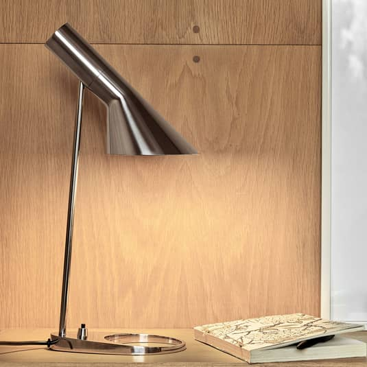 B-Ware Louis Poulsen Aj Designer Tischlampe, Edelstahl Lampe Leuchte Tischlampe E27