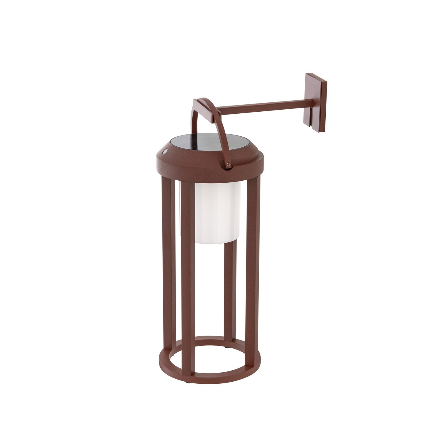 B-Ware Lucande Led Solar Wandleuchte Lampe Außenleuchte Tilena Rost Rund Aluminium