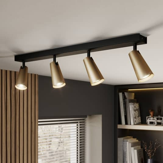 B-Ware Lucande Angelina Deckenlampe Deckenlampe Lampe Leuchte Gu1 4 Fl. Messing Gold