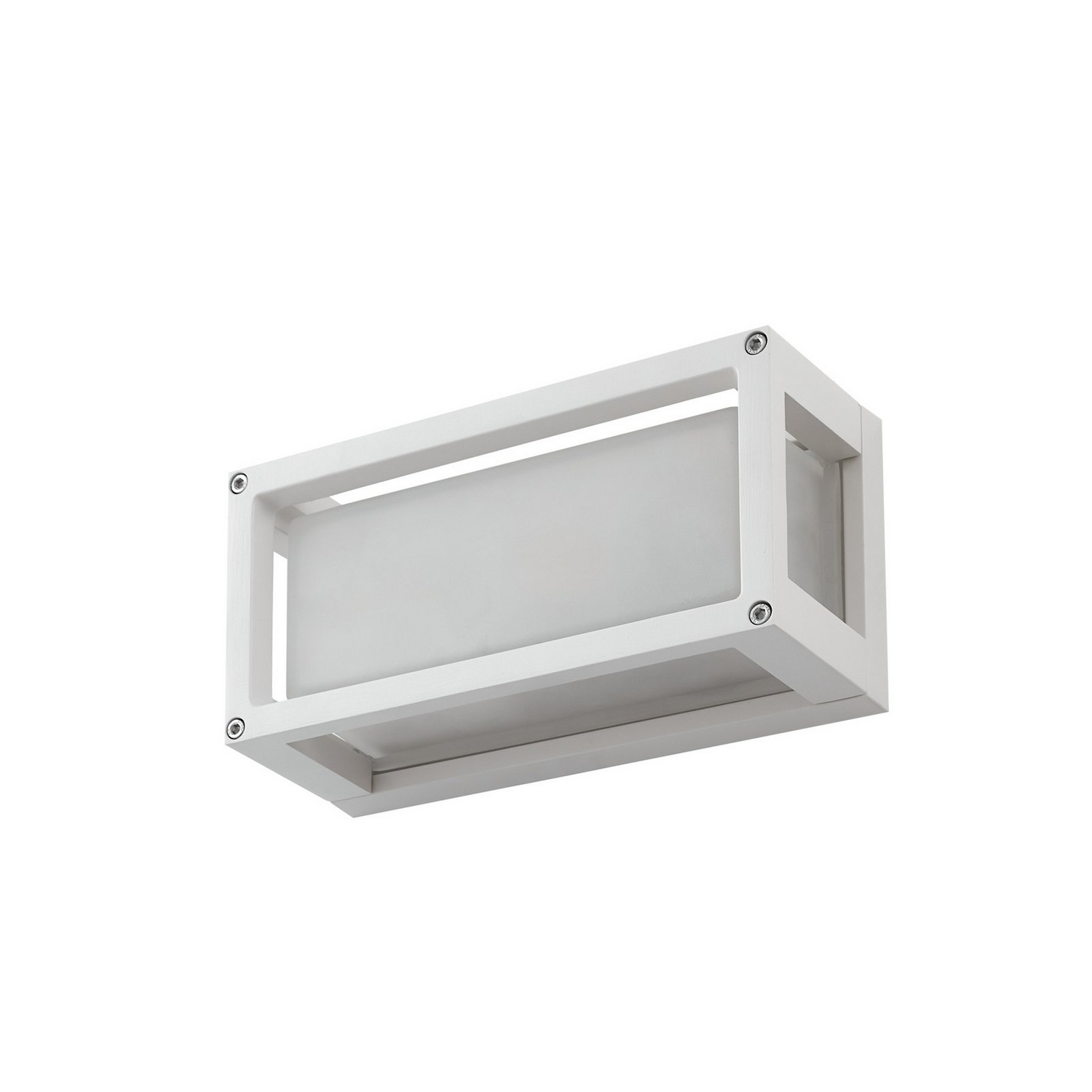 B-Ware Lucande Außenwandlampe Wandbeleuchtung Außenleuchte Weiß Glas Ip54 12,5cm Li258
