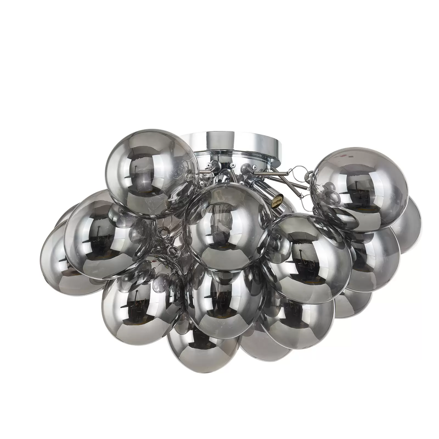 B-Ware Lucande Deckenleuchte Diborah Rauchgrau Glas ø 50cm G9 Deckenlampe Lampe Leuchte