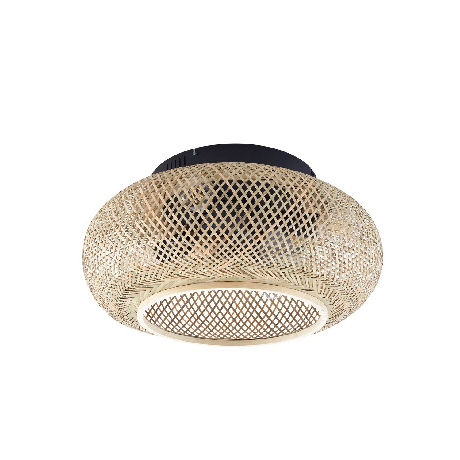 B-Ware Lucande Deckenventilator Ventilator Lampe Licht Schwarz 53cm Siehe Text/Foto