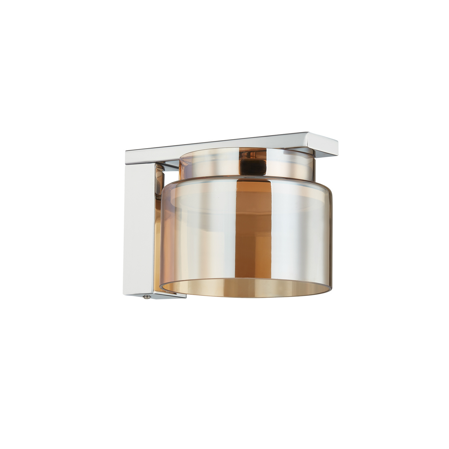 B-Ware Lucande Diano Wandleuchte Amber Eisen Glas Wandlampe Lampe Leuchte Spot Licht