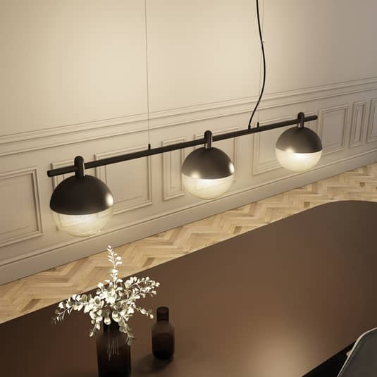 B-Ware Lucande Dustian Hängeleuchte, 3 Fl., 124 Cm Lampe Leuchte Hängeleuchte Ip20 40 W