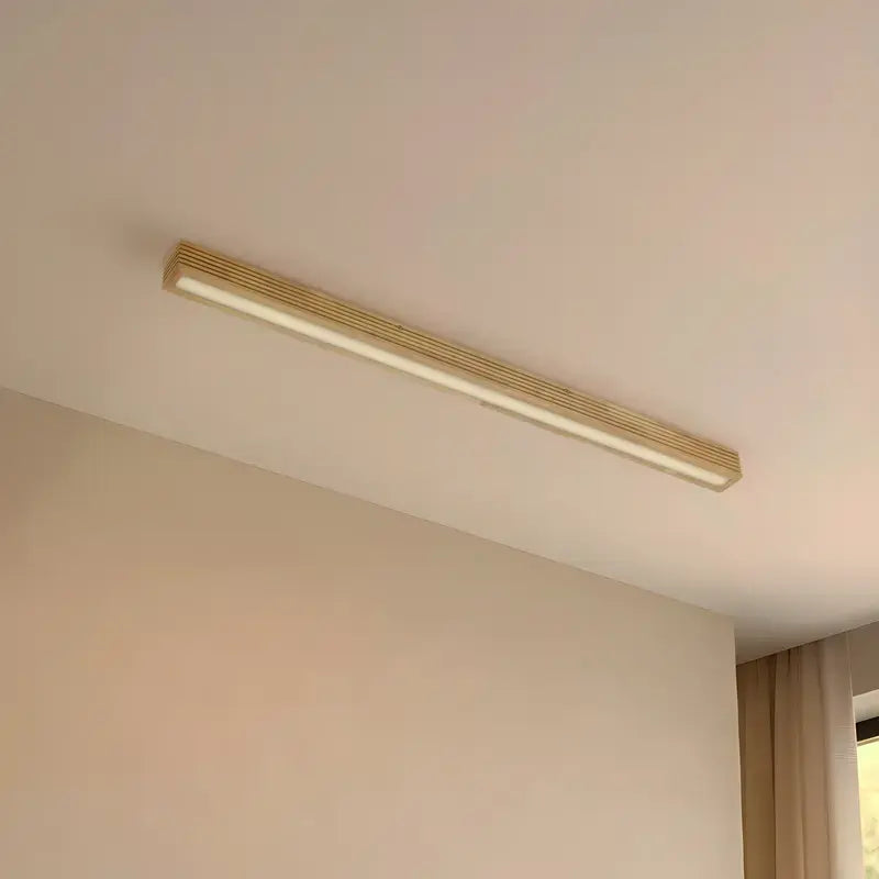 B-Ware Lucande Deckenleuchte Lampe Led Eiche Hellbraun Emara Dimmbar Wohnzimmer Holz163