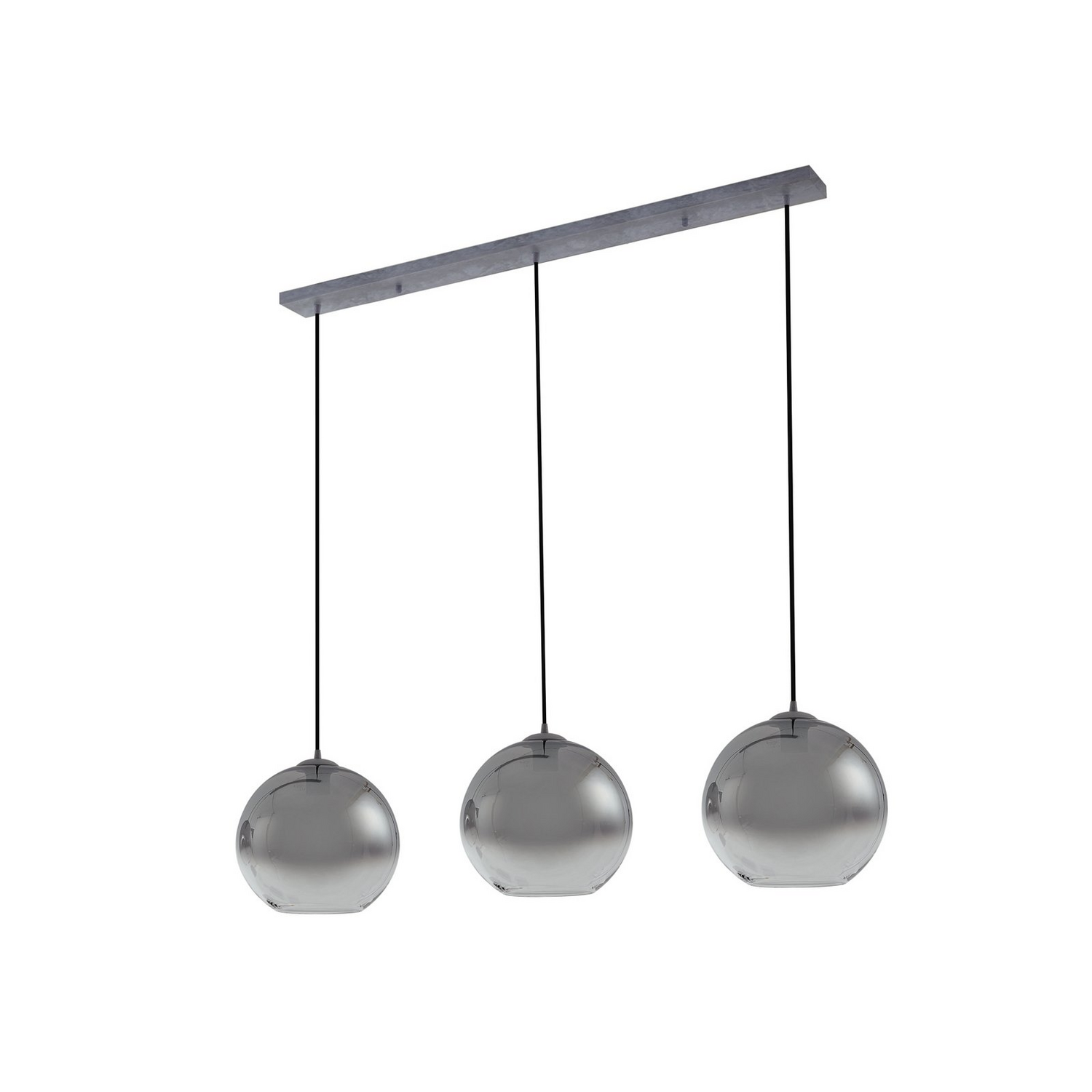 B-Ware Lucande Hängeleuchte Pendelleuchte Brillar Glas Rauchgrau 3flg 128cm Siehe Text