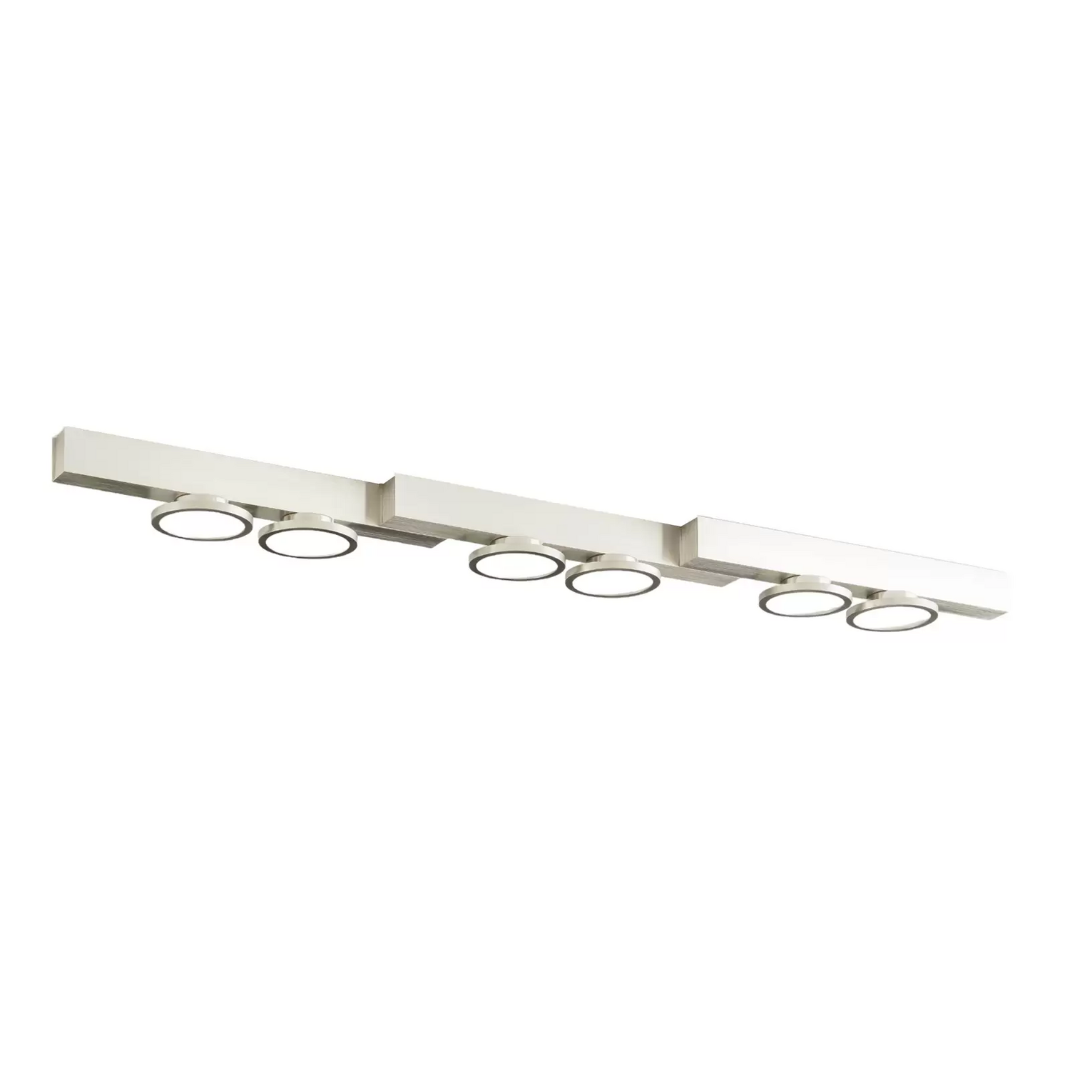 B-Ware Lucande Kellino Deckenleuchte Deckenlampe Deckenlicht Leuchte 6 Flammig Nickel